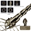 12-Piece Four Flute Sawtooth Eccentric Drill Bit Serrated Eccentric Drill