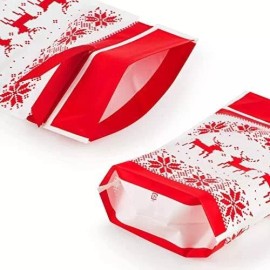 generic 100 Pcs Bolsas De Regalo De Navidad Bolsas Caramelos Cordón