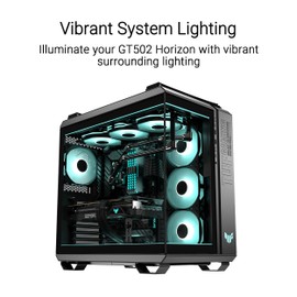 ASUS TUF Gaming ARGB Lighting Kit for GT502 Horizon Series (Black) 2X Outer Edge ARGB Frame, Vibrant System Lighting, Easy Installation Magnetic Design, Aura Sync