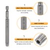 sourcing map 3pcs TT50 Security Torx Head Screwdriver Bit 4"