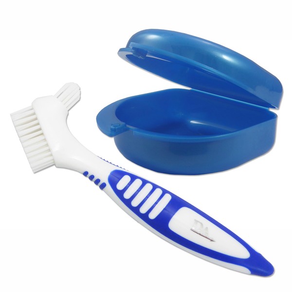 Retainer Case & Denture Brush ~ Storage Container & Brush