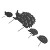 4Pcs Metal Hedgehog Decorative Garden Stakes Cute Animal Hollow Design