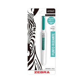 Zebra Corrector Escolar Tipo Pluma Tinta Líquida (8 ml) Punto Rodante (1.0 mm) Blíster 1 Pieza Color Blanco.