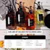 Molimoli Coffee Syrup Dispenser Set of 4, Glass Bottles with