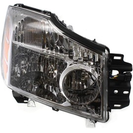 Evan Fischer Passenger Side Headlight for Nissan Titan LE SE XE 2004-2007 Halogen With bulb(s) Replaces# 260107S026