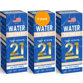 New 21 in 1 Water Testing Kits for Drinking Water - Home & Well Water Testing Kit for Hardness, Lead etc - Hard Water Test Kit for Tap, Pond, Pool, House - Funky Strokes Water Tester pH Strips (3Pack)