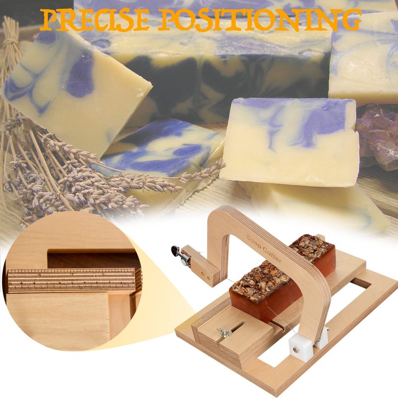 Wooden Wire Soap Cutter, Adjustable Wire Soap Slicer Cutting Tool