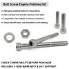 GOLKNHA 84 PCS 304 Stainless Bolt Screw Engine Polished Kit