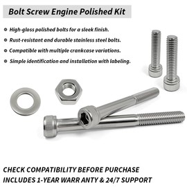 GOLKNHA 84 PCS 304 Stainless Bolt Screw Engine Polished Kit Honda Sportrax 250 TRX250 2001-2020