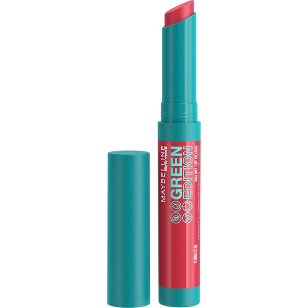 Maybelline New York Nourishing Lipstick with Shiny Finish, Vegan Formula with Natural Ingredients, Green Edition Balmy Lip Blush, No. 006 Dusk, Pack of 1