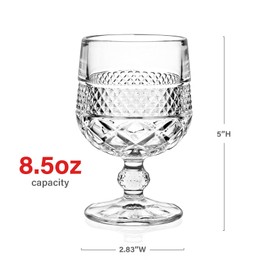 Paysky Cognac & Brandy Crystal Small Glasses Snifter, Set of 4 - Handcrafted - 100% Lead-Free Crystal Glass - Great for Spirits Drinks - 8.5-ounce