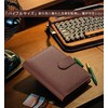 RIHUA Bible Size Notebook Leather 6 Hole Ring Schedule Book