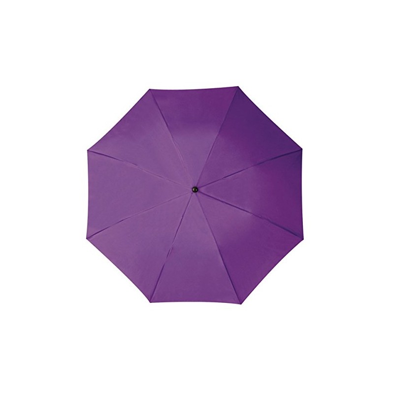 Mens Ladies Small Pocket Telescope Umbrella Compact Folding (Purple)