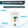 1-Pack Seelink Pre-Assembled Ice Maker Outlet Box, 1/2" Push-fit Inlet