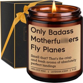 GSPY Scented Candle - Pilot Gifts for Men, Women - Flight School Graduation, Birthday, Mothers Day, Aviation Gifts for Pilots - Funny Airplane Present for Him, Husband, Friend, Brother, Son