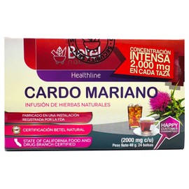 Betel Natural Premium Cardo Mariano Te by Betel Natural - Milk Thistle - Healthy Liver Detox