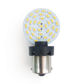 RV Lighting WBU-PWM-WW362-In-1 Warm White LED Bulb with 36 SMD 3014 & Side T10 & BA15S Connector