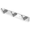 Maxzwell Chrome Wall Hook Rack with 3 Stainless Steel Hooks