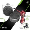 Timpano TPT-ST1 Dome Tweeter, 1 Inch Tweeter Set for Car