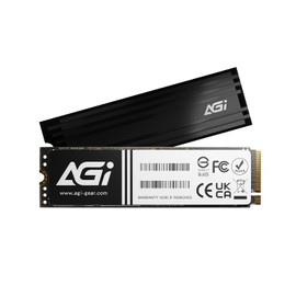 AGI 1TB AI838 PCIe NVMe M.2 Gen4x4 DRAM Cache 3D TLC NAND Flash Internal Solid State Drive SSD with Heat Sink (R/W Speed up to 7400/5500 MBs) Level up PC/Laptop Memory and Storage with Gen 4 Speed