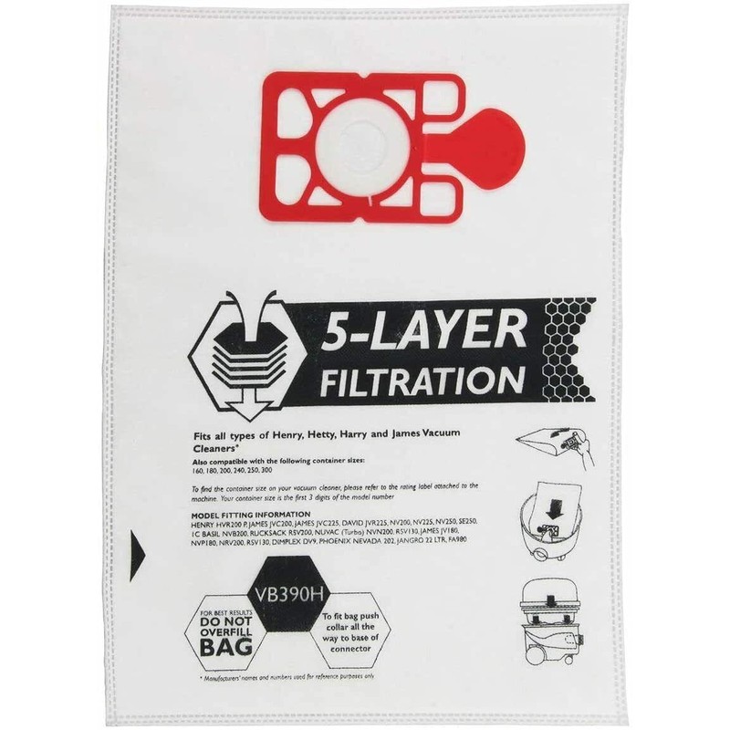 UTIZ - Compatible with Henry Hetty Hoover Bags | Replacement