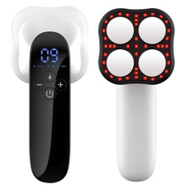 Anti Cellulite Massager - Radio Frequency Body - 3 in 1 Device: RF, Red Light and Burner - 10 Intensity Levels - Wireless Device for Waist, Abdomen, Buttocks, Arms and Legs