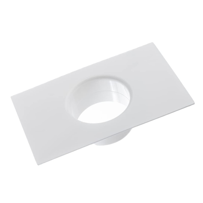 100mm / 4 Inch Straight Duct Connector with Flange -