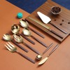 Berglander Set of 30 Pieces of Cutlery with Moon Surface
