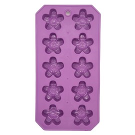 Handy Housewares Flexible Thermoplastic 10-Cube Ice Cube Tray - Fun Flower Shapes (1 Pack)