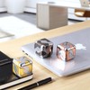 Metal Puzzle 3D Cube Brain Teaser Puzzles (Black & Silver)