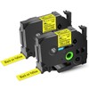 KCMYTONER 2 Pack Compatible for Brother P-Touch Label Tape 36mm