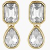 Aheli Crystal Pearl Collar de gargantilla nupcial étnica con aretes