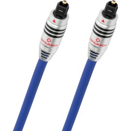 OEHLBACH 1382 2m Toslink Toslink Blue fiber optic cable - fiber optic cables (Toslink, Toslink, Male/Male, Blue, 2 m)