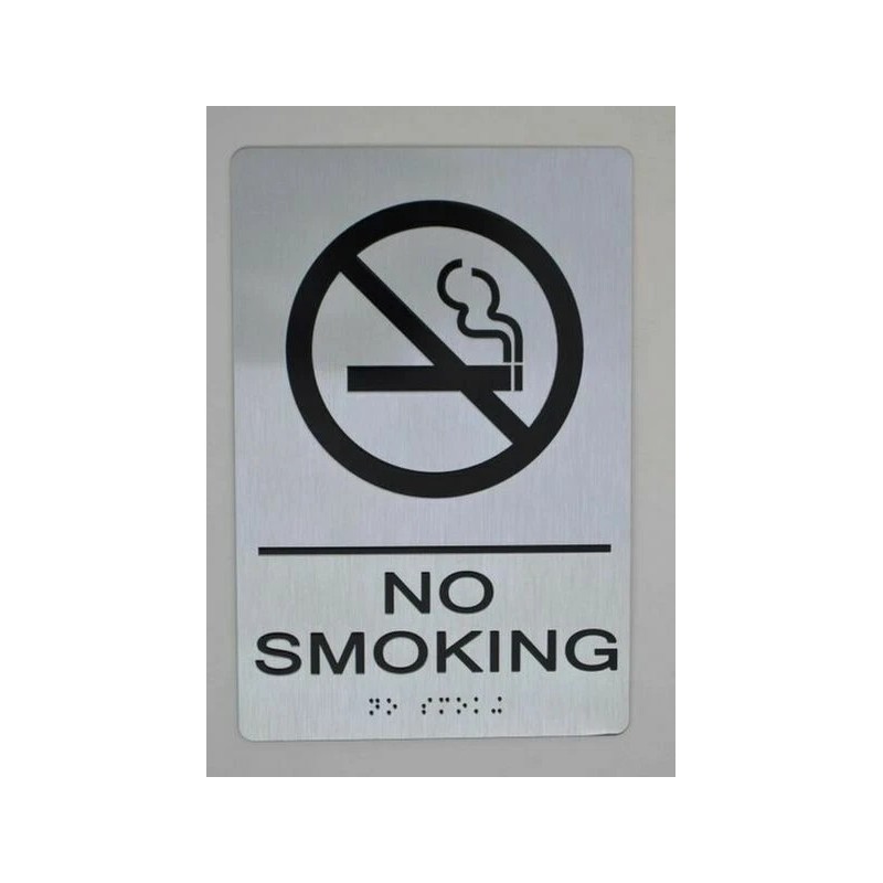 BUILDINGSINGS.COM NO SMOKING SIGN-(Aluminum