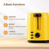 iSiLER 2 Slice Toaster, 1.3 Inches Wide Slot Bagel Toaster