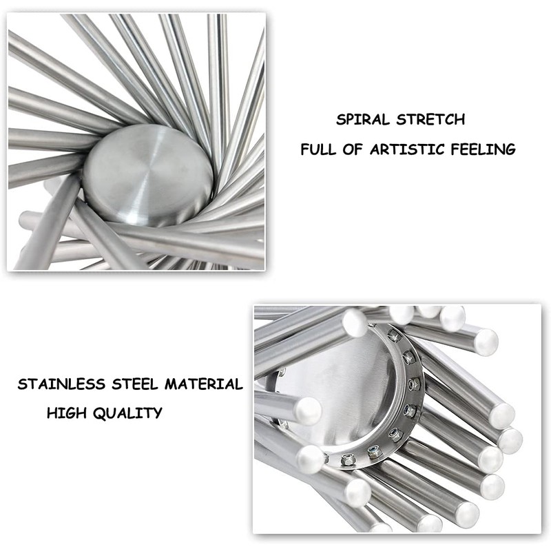 pobowlgarls Fruit Basket, Silver Creative Collapsible Stainless Steel Fruit Basket