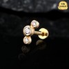 Melighting - Piercing de oro macizo de 14 quilates para
