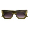 French Connection Women's Fern Sunglasses Cateye, Green, 42mm