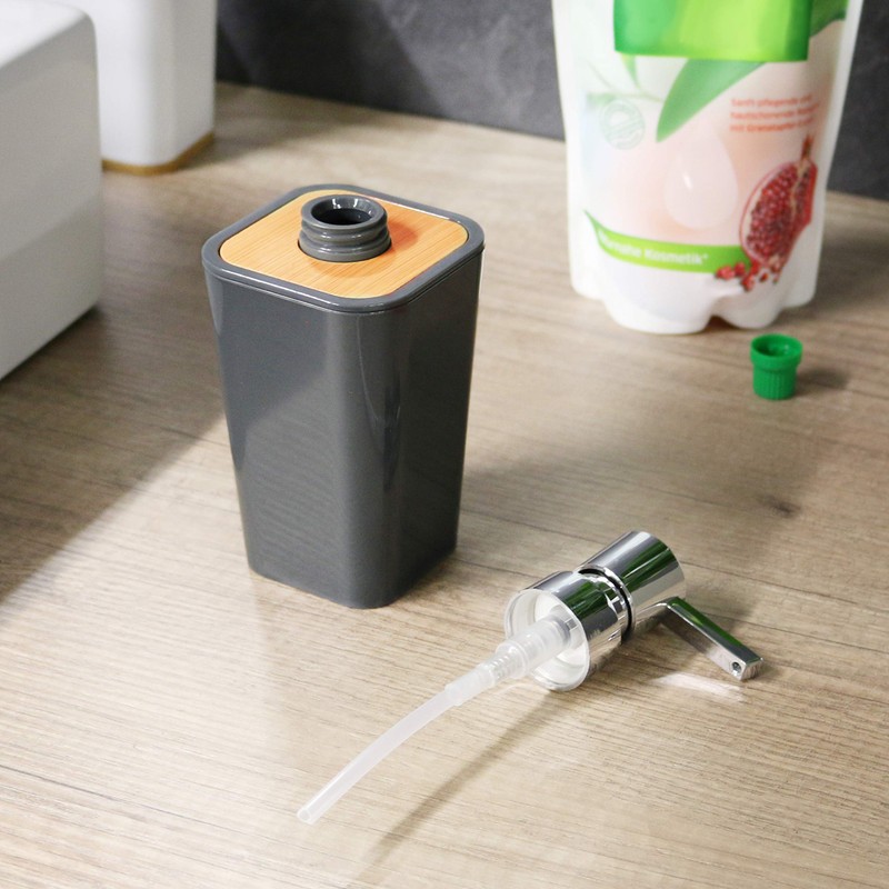 bremermann Calvi Soap Dispenser Made of Bamboo and Plastic //