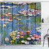 ArtSocket Shower Curtain Waterlilies Water Lilies 1916 Lilly Lillies Claude