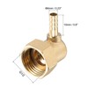 sourcing map Brass Hose Barb Fitting Elbow, 6mm Barbed x