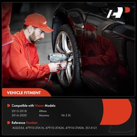 A-Premium Sensor De Velocidad De Rueda ABS Delantero Izquierdo/Derecho Compatible con Nissan Altima 2013-2018, Maxima 2016-2020, Sedán - Reemplaza # 47910-3TA1A, 47910-3TA2A
