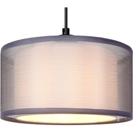 GIGGI 2-Tier Large Lamp Shade, Modern Grey Light Shade, Lampshades for Ceiling Lights, Table Lamps & Floor Lamps, Ceiling Light Shade for Living Rooms, Kitchen, Bedroom, Hallways & Lounges