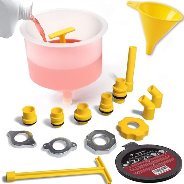 No Spill Coolant Funnel Kit, Spill Free Radiator Coolant Filling