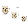 SusggO Set of 3 Decorative Wooden Owls, Decoration, Hand-Carved, Lucky