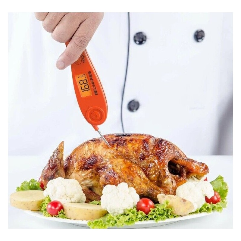 Belwares Meat Thermometer Digital Instant Read Food for Kitchen Batteries