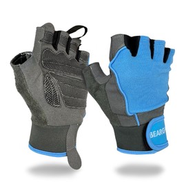 BEAR GRIP - Workout Gloves, Lightweight Breathable edition (Blue, S)