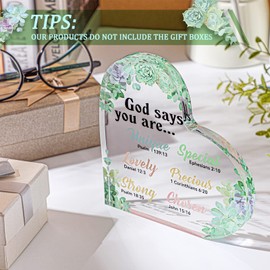 Sunflowers Gifts for Women Christian Gift for Office Inspirational Gift Prayers Religious Gift Scripture Motivational Gift Flower Decor Positive Table Decor Keepsake Paperweight (Flower)