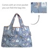 allydrew Large & Small Foldable Tote Nylon Reusable Grocery Bags,
