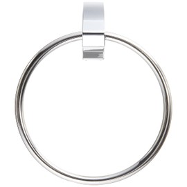 SANEI W57001 Towel Ring, Round, Stainless Steel, Diameter 5.3 inches (136 mm), Mounting Screws, Silver